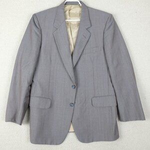 Vintage Blazer Mens 42S Short Gray Two Button Vented Wool Mohair Business 70S